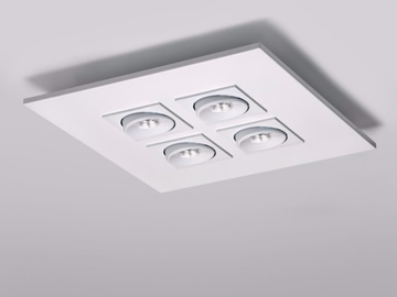MARC 3368 - LED multiple square aluminium spotlight by Milan Iluminación - view 2